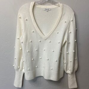 Madewell dashwood bobbie cream sweater size medium.